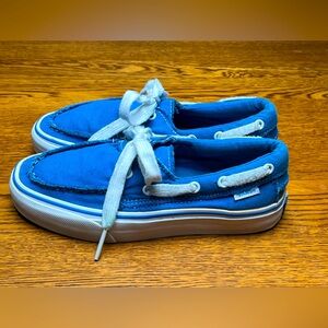 VANS CHUKKA DEL BARCO DECK - BOAT SHOES BLUE SIZE 5.5 women’s RARE